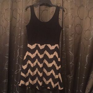 Chevron bottom dress